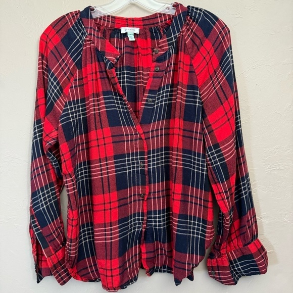 Susina Flannel Blouse - Picture 1 of 5